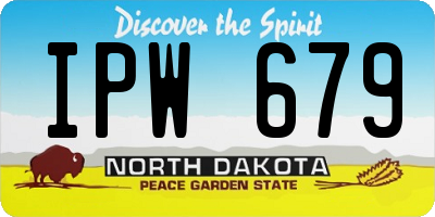 ND license plate IPW679