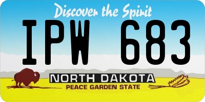ND license plate IPW683