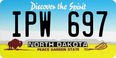 ND license plate IPW697