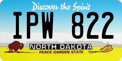 ND license plate IPW822