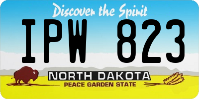ND license plate IPW823