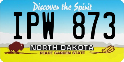 ND license plate IPW873