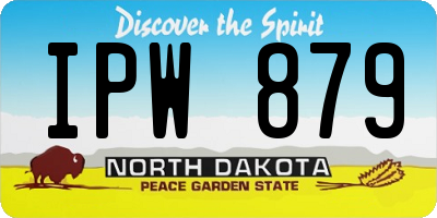 ND license plate IPW879