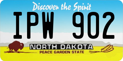 ND license plate IPW902