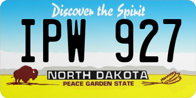 ND license plate IPW927