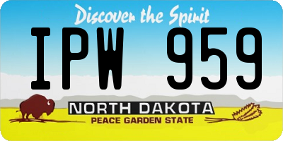 ND license plate IPW959