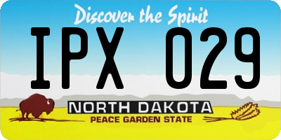 ND license plate IPX029
