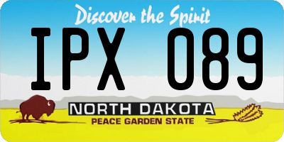 ND license plate IPX089
