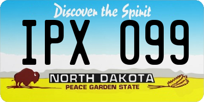 ND license plate IPX099