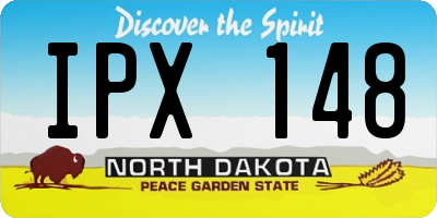 ND license plate IPX148