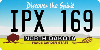ND license plate IPX169