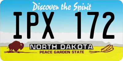 ND license plate IPX172
