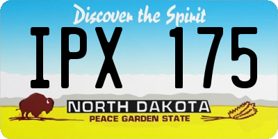ND license plate IPX175