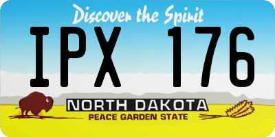 ND license plate IPX176