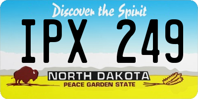 ND license plate IPX249