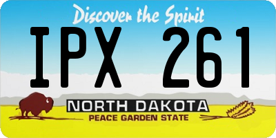 ND license plate IPX261