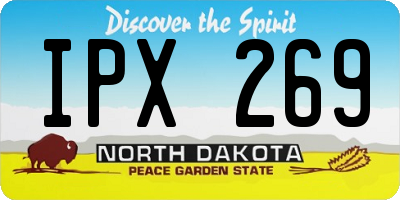 ND license plate IPX269