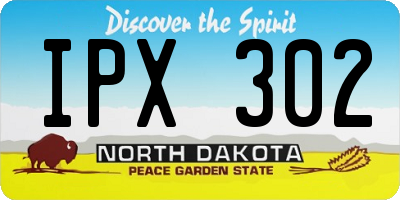 ND license plate IPX302