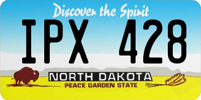ND license plate IPX428