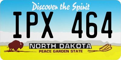 ND license plate IPX464