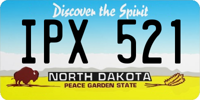 ND license plate IPX521