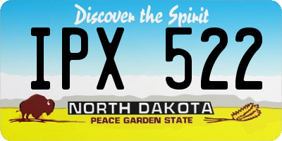 ND license plate IPX522