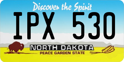 ND license plate IPX530
