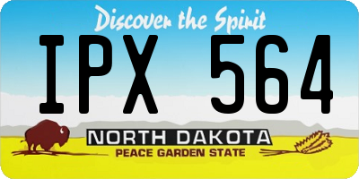 ND license plate IPX564