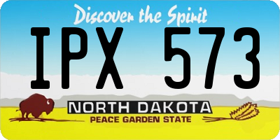 ND license plate IPX573