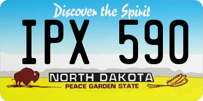 ND license plate IPX590