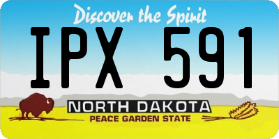 ND license plate IPX591