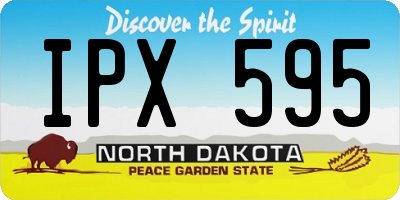ND license plate IPX595