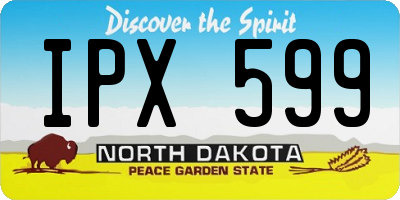 ND license plate IPX599