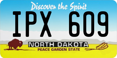 ND license plate IPX609