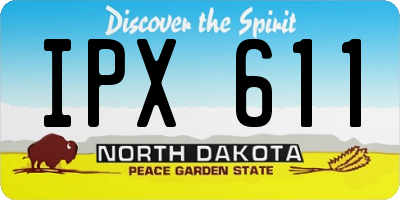 ND license plate IPX611