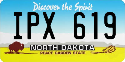 ND license plate IPX619