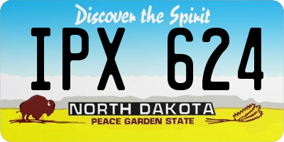 ND license plate IPX624