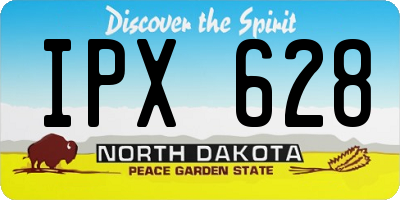 ND license plate IPX628