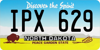 ND license plate IPX629