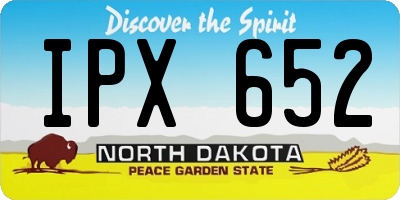 ND license plate IPX652