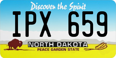 ND license plate IPX659