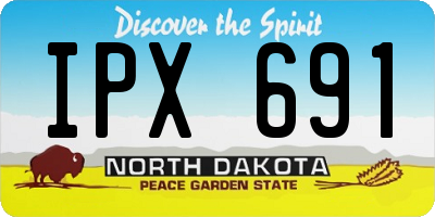 ND license plate IPX691