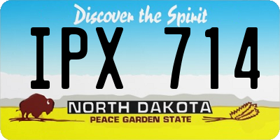 ND license plate IPX714