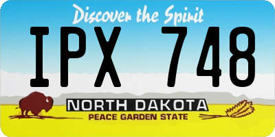 ND license plate IPX748
