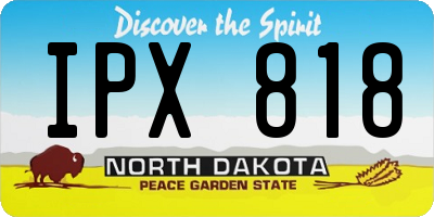 ND license plate IPX818