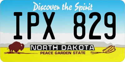 ND license plate IPX829