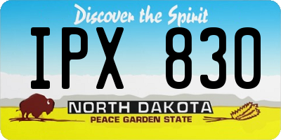 ND license plate IPX830