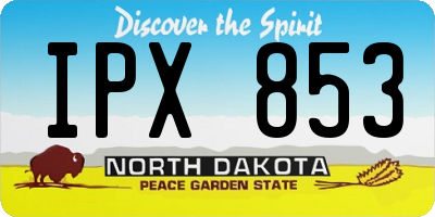 ND license plate IPX853