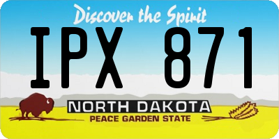ND license plate IPX871