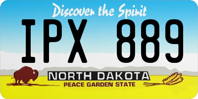 ND license plate IPX889